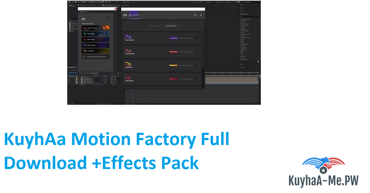 free download motion factory 2.41 plugins for after effects