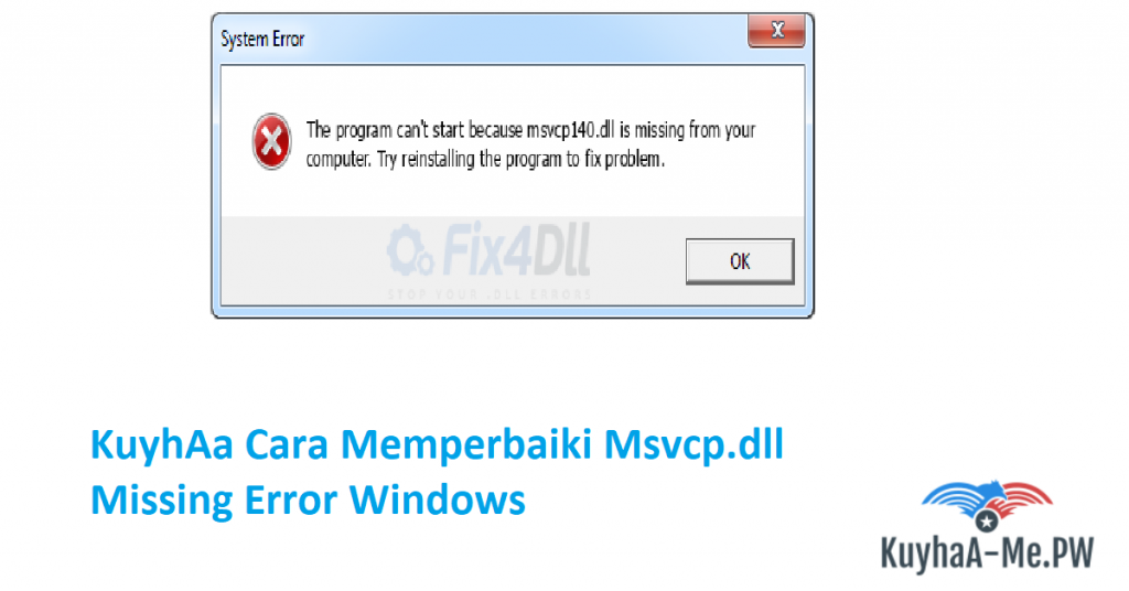 kuyhaa-cara-memperbaiki-msvcp-dll-missing-error-windows