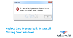 Downlaod Cara Memperbaiki Msvcp120.dll Missing Error Windows 2025