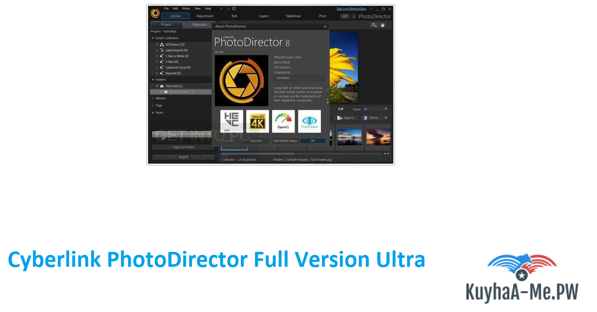 download the new version CyberLink PhotoDirector Ultra 15.0.0907.0