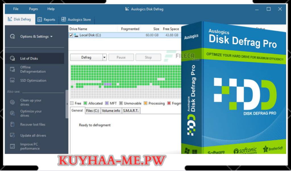 Download Auslogics Disk Defrag Pro